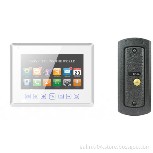 Touch Keys Door Phone Intercom System with 4 Wires